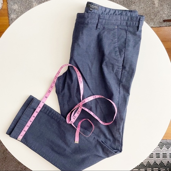 Ted Baker London Men’s Westin Classic Fit Brushed Cotton Trouser Pant Navy 38x31 - Picture 2 of 9